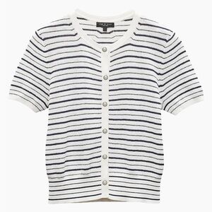 Rag & Bone NWT Navy and White Striped Button Down Shirt